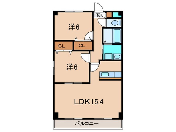 サン・ソシアＭの物件間取画像